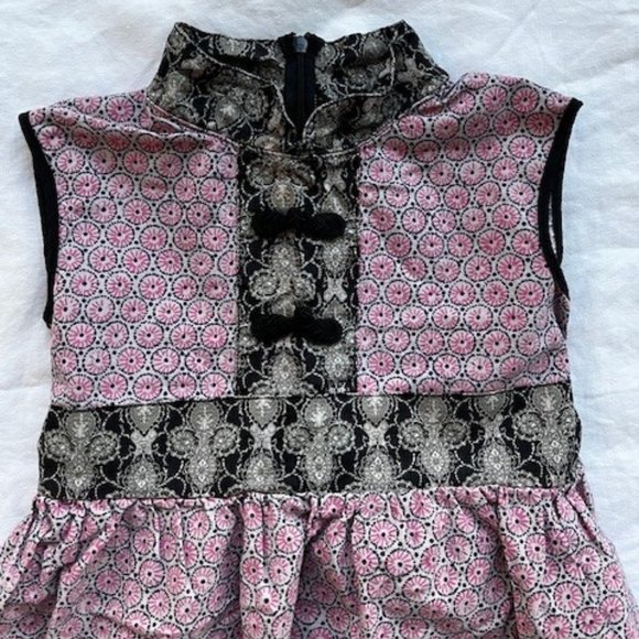 Redfish Kids sleeveless dress, size 6T, pink and black pattern - Picture 2 of 5